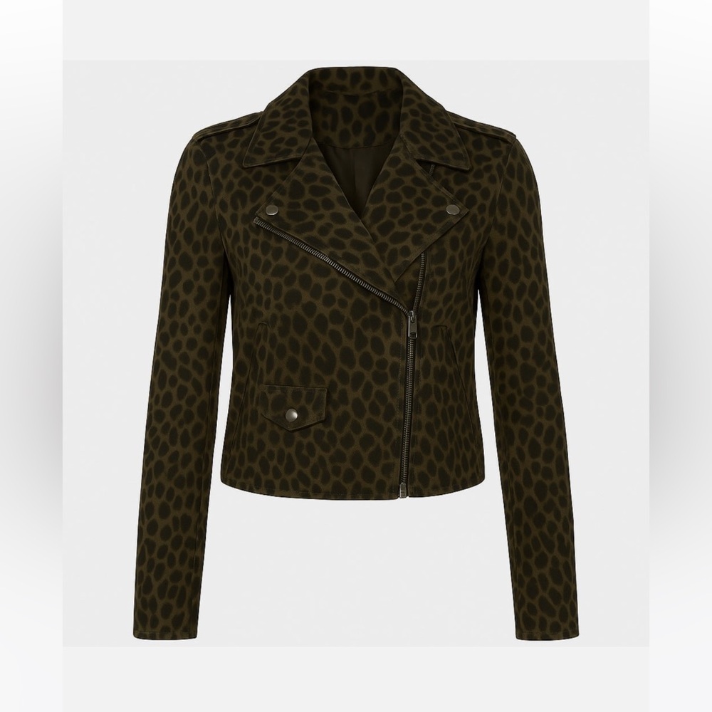 Sanctuary Leopard Print Moto Jacket - image 1